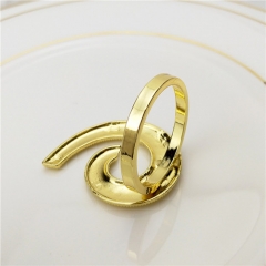 Eco-Friendly Gold Sea Snail Napkin Rings For Wedding