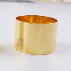 Simple Gold Silver Napkin Ring For Wedding Decoration