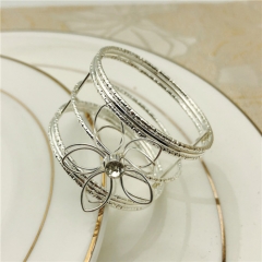 Popular Silver Napkin Ring Holder for Event