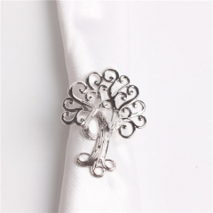 Metal Tree Napkin Rings For Chrismas Decoration