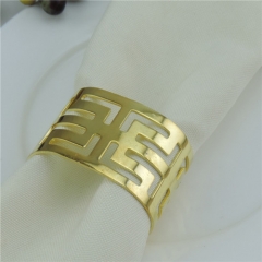 Cheap Wholesale Gold Metal Napkin Rings Holder