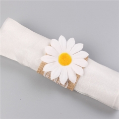 Sun Flower Napkin Rings for Wedding Table Decoration