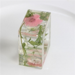 Crystal Transparent Flower Decoratived Napkin Ring