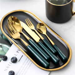 Portugal Style Stainless Steel Wedding Tableware Cutlery Set