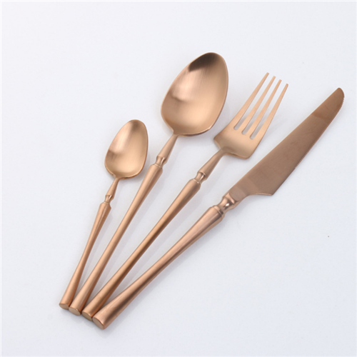 Flatware Restaurant Hotel Wedding Luxury Rose Gold Plated Cutlery