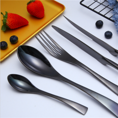 Black Royal Restaurant Cafe Hotel Flatware Cutlery Set