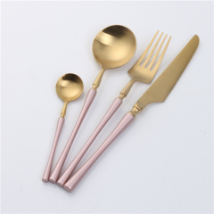 Flatware Restaurant Hotel Wedding Luxury Rose Gold Plated Cutlery