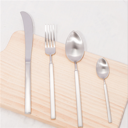 Custom Stainless Steel Wedding Silver Cutlery Set 4 Piece