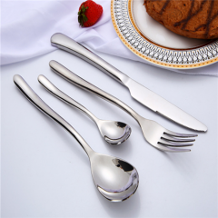 Bright Rainbow Handle Stainless Steel Cutlery Coffee Spoon Knife And Fork Set