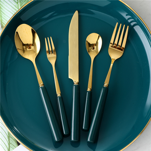 Portugal Style Stainless Steel Wedding Tableware Cutlery Set