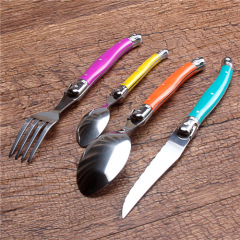 Multi Colored Knife Fork Spoon Stainless Steel Cutlery Set