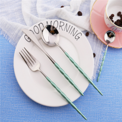 Wholesale Stainless Steel Gold and White Wedding Gold Cutlery Set