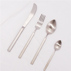 Custom Stainless Steel Wedding Silver Cutlery Set 4 Piece