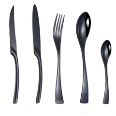 Black Royal Restaurant Cafe Hotel Flatware Cutlery Set