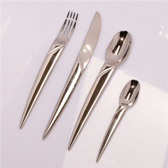 Hot Sell Custom Restaurant Cutlery Set Gold Silver Plated