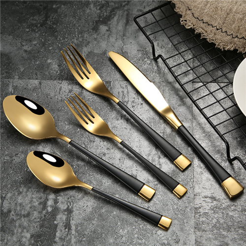 Wedding Gift Stainless Steel Gold/Rosegold/Black/Rainbow/Blue Cutlery Set