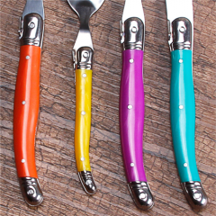 Multi Colored Knife Fork Spoon Stainless Steel Cutlery Set