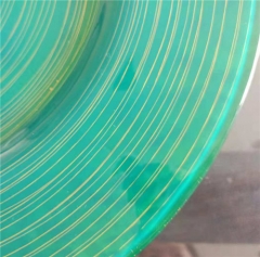 Wholesale Green Charger Christmas Gold Decorative Glass Plate