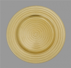 13 inches Round Wedding Gold Silver Charger Plates Wholesale