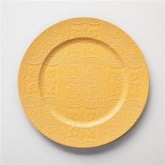 Cheap Decorative Silver Plastic Charger Plate Wholesale