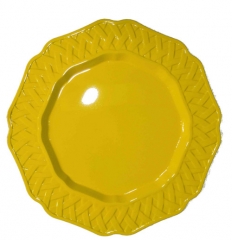 Cheap Wholesale Plastic Green Gold Charger Plates For Wedding And Event