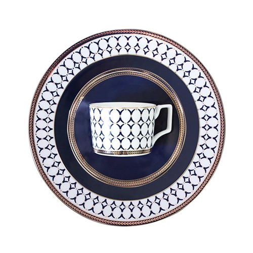 Handmade Proclein Ceramic Plate Set With Cup Design