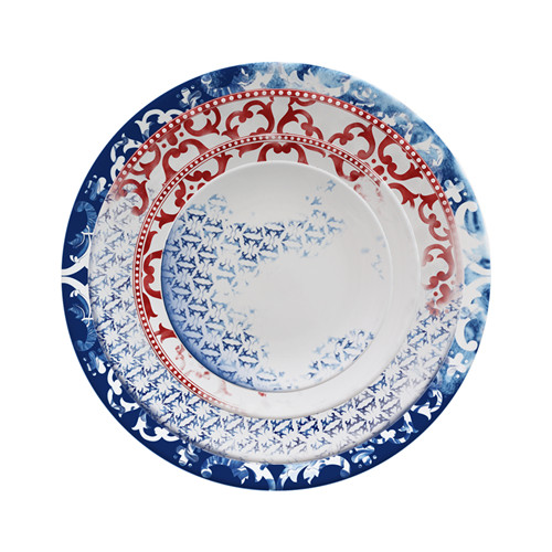 Wholesale Handmade On-glazed Wedding Ceramic Fine China Tableware Plate Sets