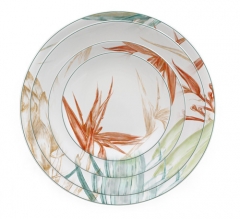 New Arrival Bulk Ceramic Fine Bone China Gold Rimmed Under Plates