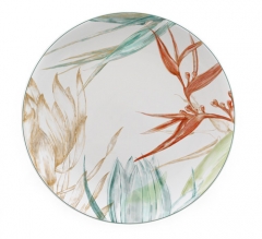 New Arrival Bulk Ceramic Fine Bone China Gold Rimmed Under Plates