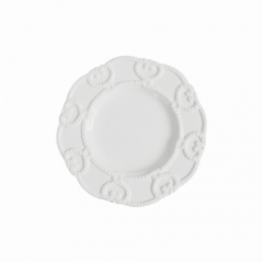 Wholesale 13 inch Elegant Embossed Ceramic Charger Plate Dishes For Wedding Restaurant