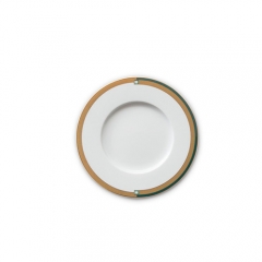 Wholesale Bone China Ceramic Flat Plate For Wedding And Restaurant