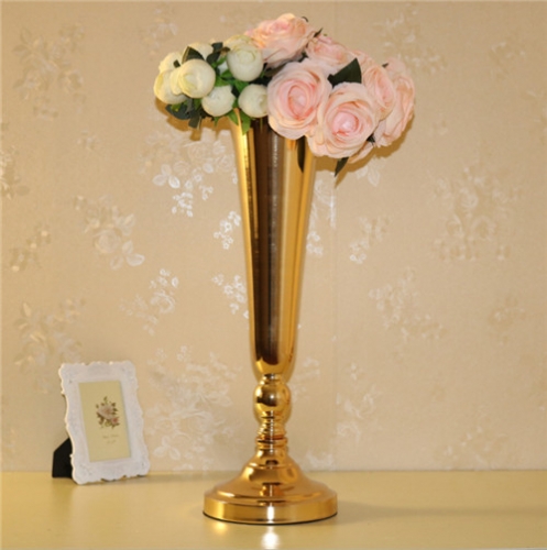 Metal Gold Flower Stand Centerpieces For Event and Party