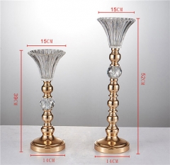 Wedding Candlestick Gold Vase Candles Candle Cylinder At Good Price