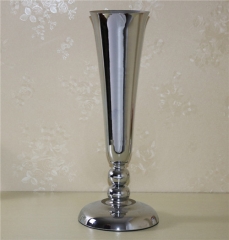 Silver Tall Iron Flower Vase Stands Decoration For Wedding