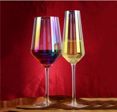 Hot Selling V Shaped Transparent Wine Glasses Set Cheap Wholesale