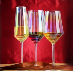 Hot Selling V Shaped Transparent Wine Glasses Set Cheap Wholesale