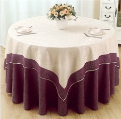 Double Layer Round Table Cover Polyester For Wedding Event