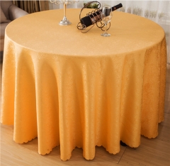 Factory Customized Polyester Embroidered Restaurant Linen Table Cloth