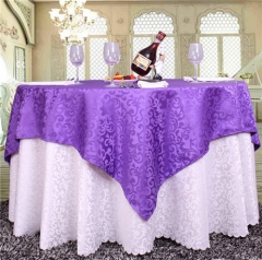 Luxury Double Layer Round Wedding Table Linen Tablecloth
