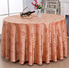 Customized Polyester Embroidered Restaurant Linen Table Cloth