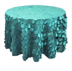 Cheap Round Wedding Flower Table Cloth For Rental Event