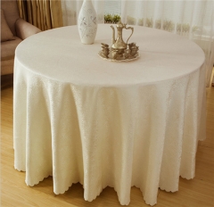 Factory Customized Polyester Embroidered Restaurant Linen Table Cloth