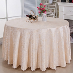 Customized Polyester Embroidered Restaurant Linen Table Cloth