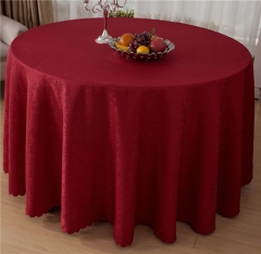 Factory Customized Polyester Embroidered Restaurant Linen Table Cloth