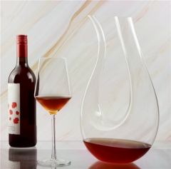 Wholesale Handmade Unique Clear Glass Wine Decanter