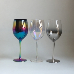 Fashionable Electroplated Rose Gold Silver Colored Wine Glass