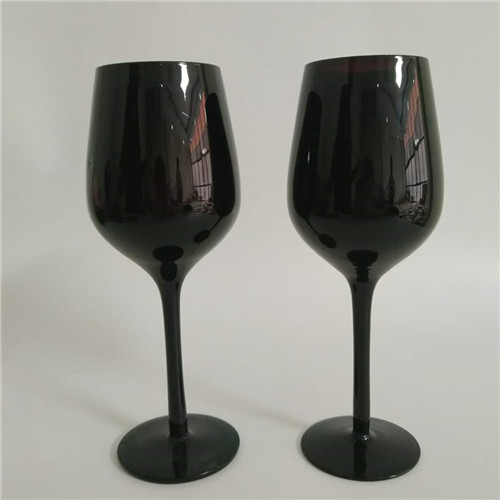 Wholesale Black Colored Champagne Flute Martini Wine Glass