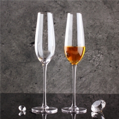 Elegant Handmade Transparent Champagne Flute Wine Glass Wholesale