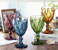 Decoration Colored Diamond Red Wine Glass Wholesale