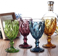 Decoration Colored Diamond Red Wine Glass Wholesale